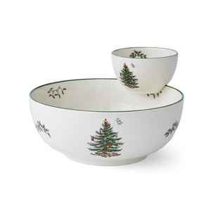 Spode Christmas Tree Tiered Chip n Dip-Home & Garden > Kitchen & Dining > Tableware-Goviers