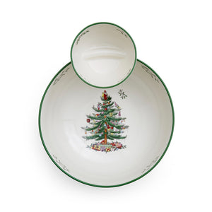 Spode Christmas Tree Tiered Chip n Dip-Home & Garden > Kitchen & Dining > Tableware-Goviers