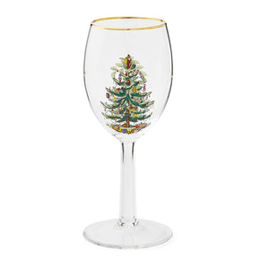 Spode Christmas Tree Wine Glasses Set of 4-Home & Garden > Kitchen & Dining > Tableware > Drinkware > Stemware-Goviers