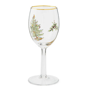 Spode Christmas Tree Wine Glasses Set of 4-Home & Garden > Kitchen & Dining > Tableware > Drinkware > Stemware-Goviers