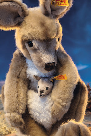 Steiff Kango Kangaroo with Baby - Available to Order-Collectable Teddy Bears-Goviers