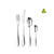 Studio William Olive Mirror 24 Piece Cutlery Set-Goviers