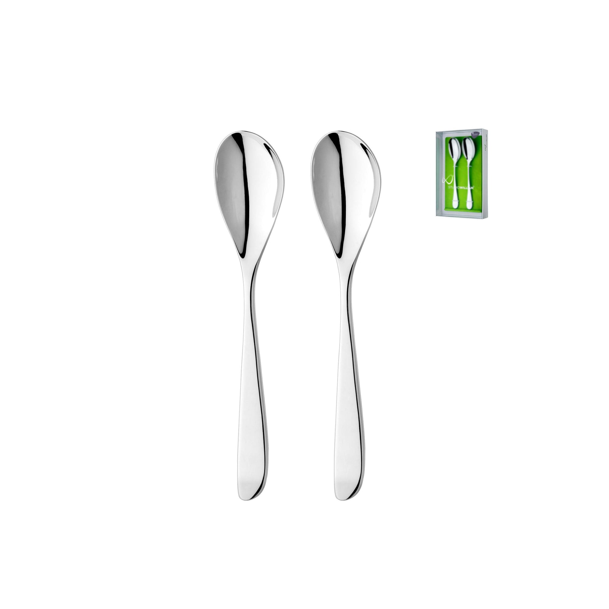 Studio William Olive Mirror Serving Spoon Set of 2-Goviers