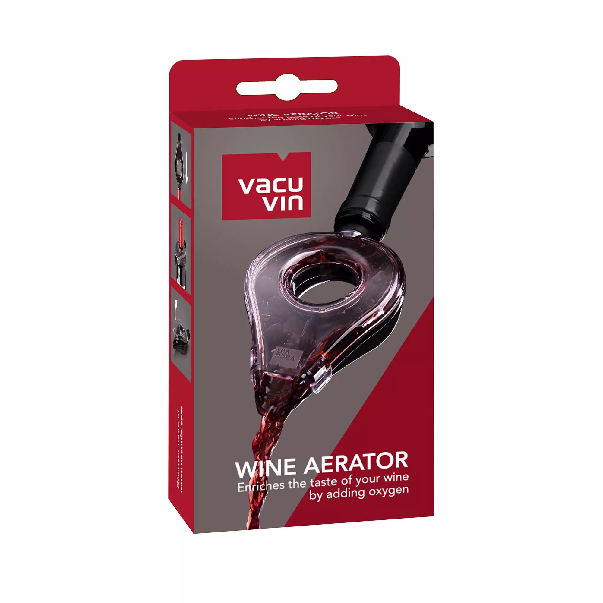 Vacu Vin Wine Aerator - Grey-Goviers