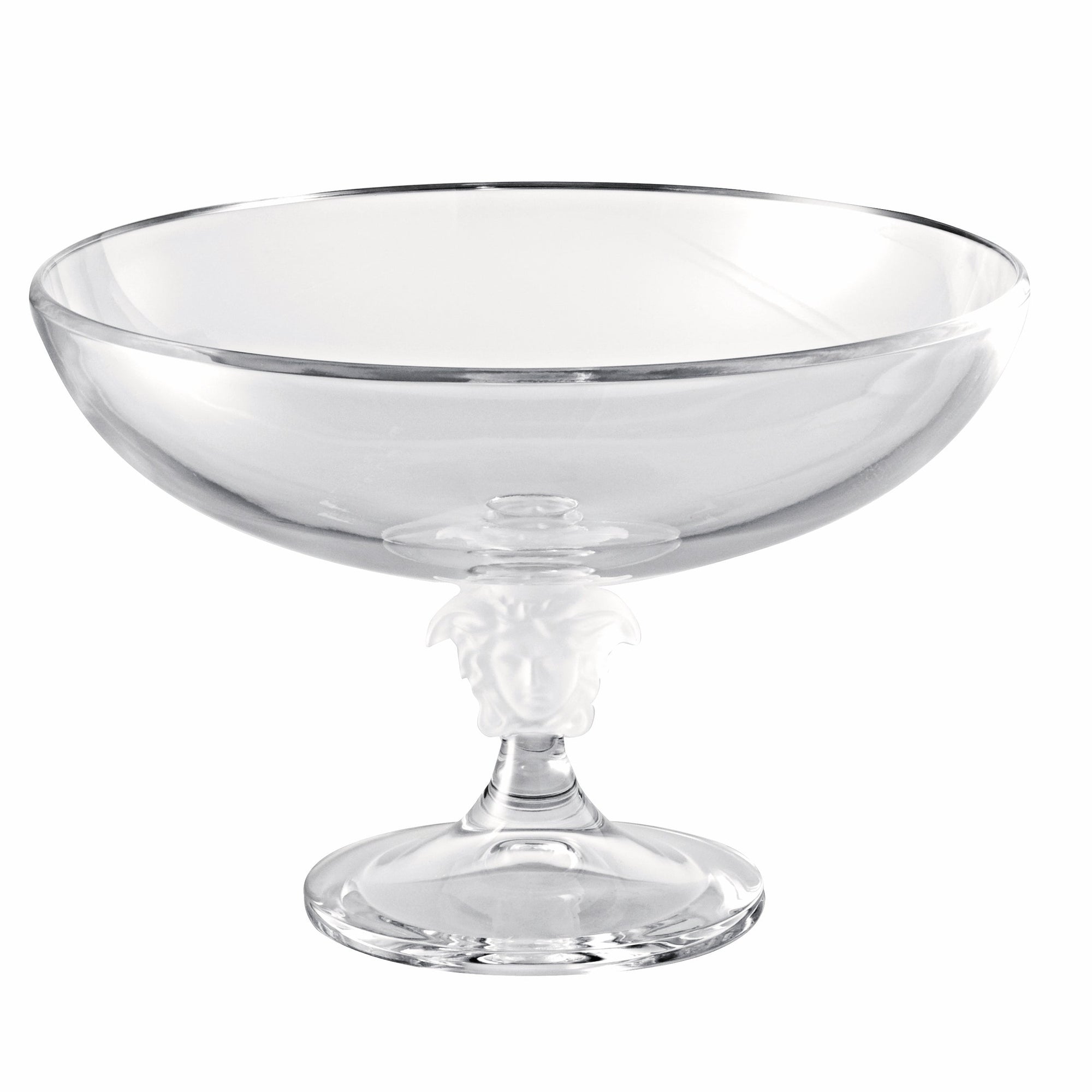 Versace Medusa Lumiere Footed Bowl-Goviers