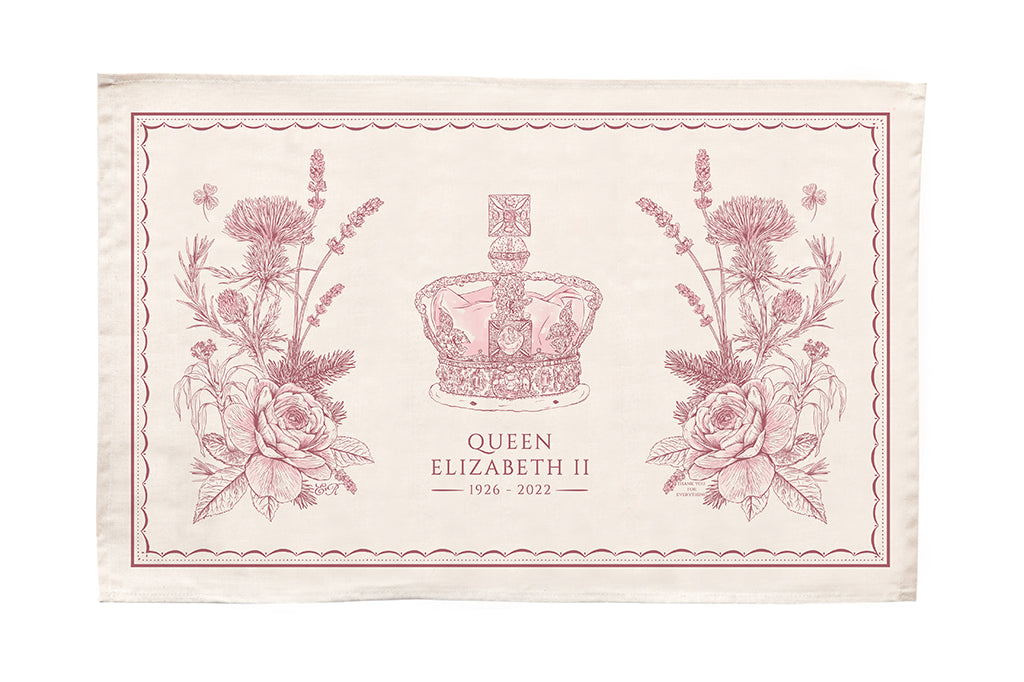 Victoria Eggs Queen Elizabeth II Commemorative Tea towel |1 ONLY-Goviers