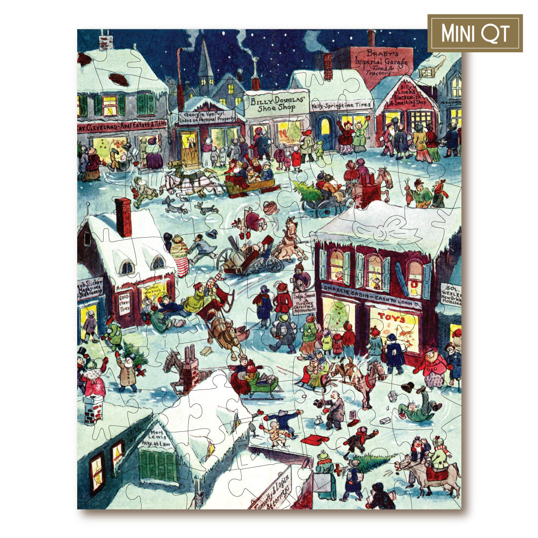 Victory Wooden Puzzle Christmas Eve At Yaps Crossing Mini QT Puzzle-Goviers