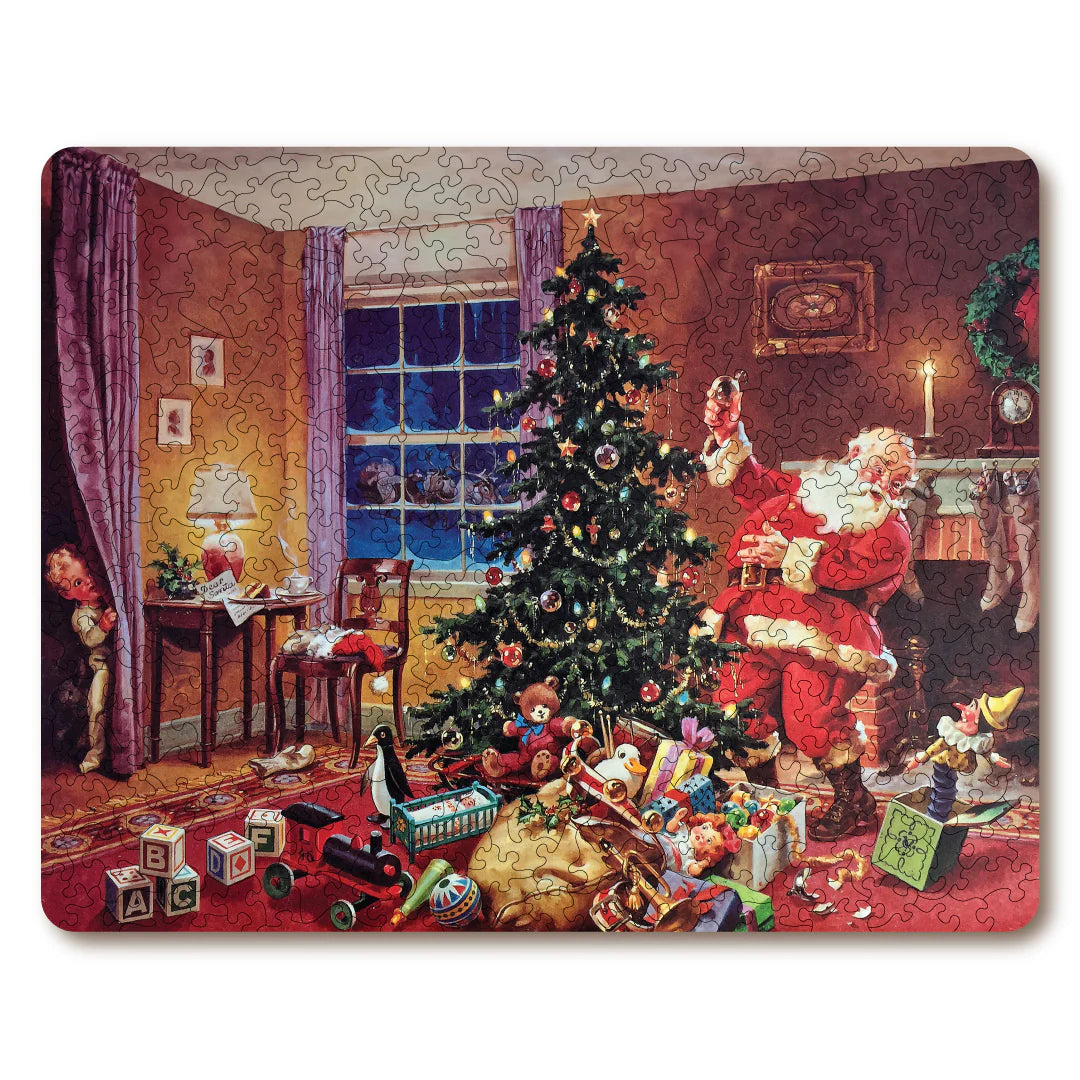 Victory Wooden Puzzles A Christmas Eve Visitor Artisan Puzzle-Goviers