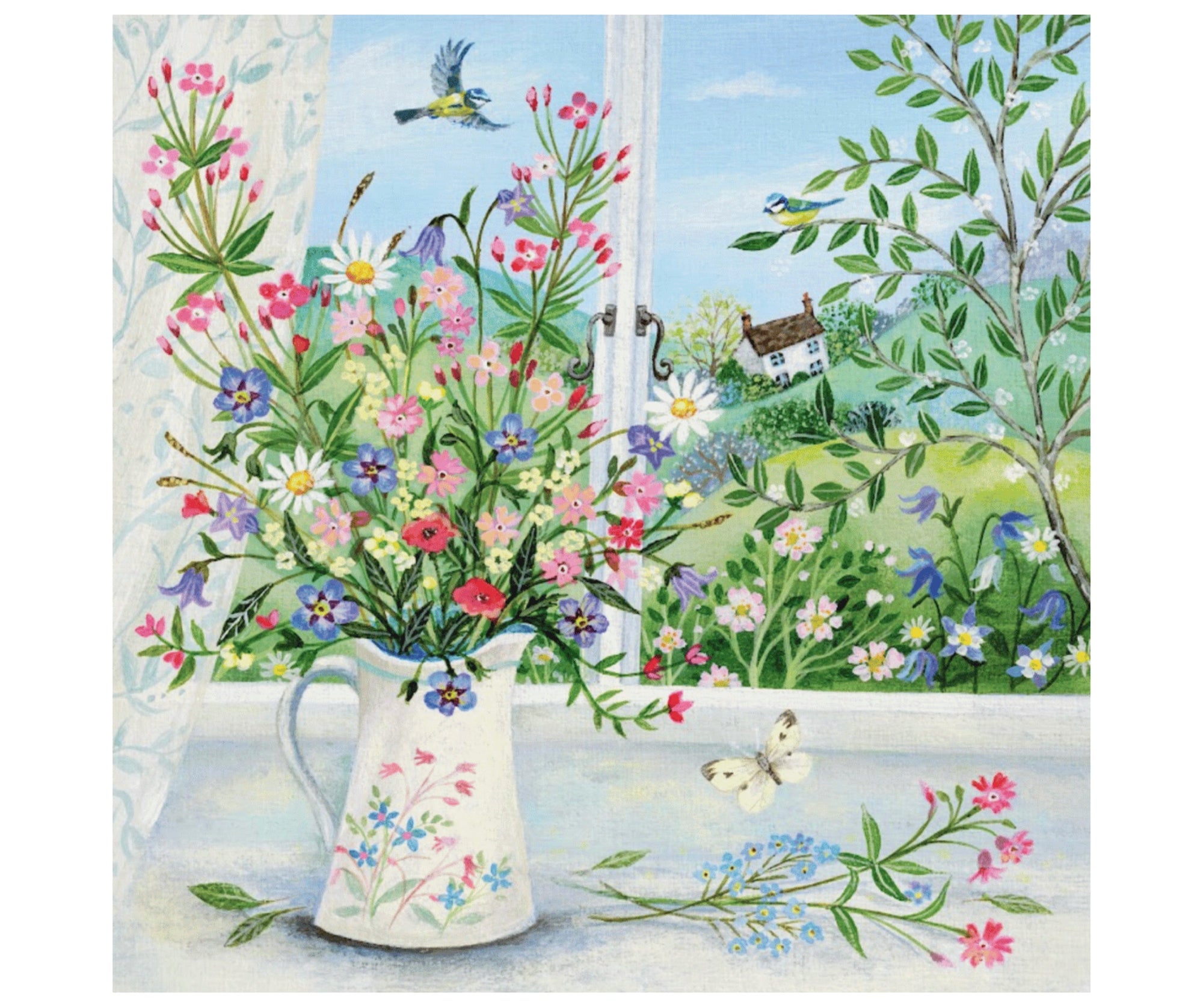 Victory Wooden Puzzles Jug of Wildflowers-Goviers