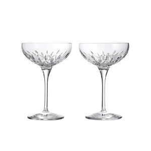 Waterford Crystal Lismore Essence Champagne Saucers, Set of 2-Home & Garden > Kitchen & Dining > Tableware > Drinkware-Goviers