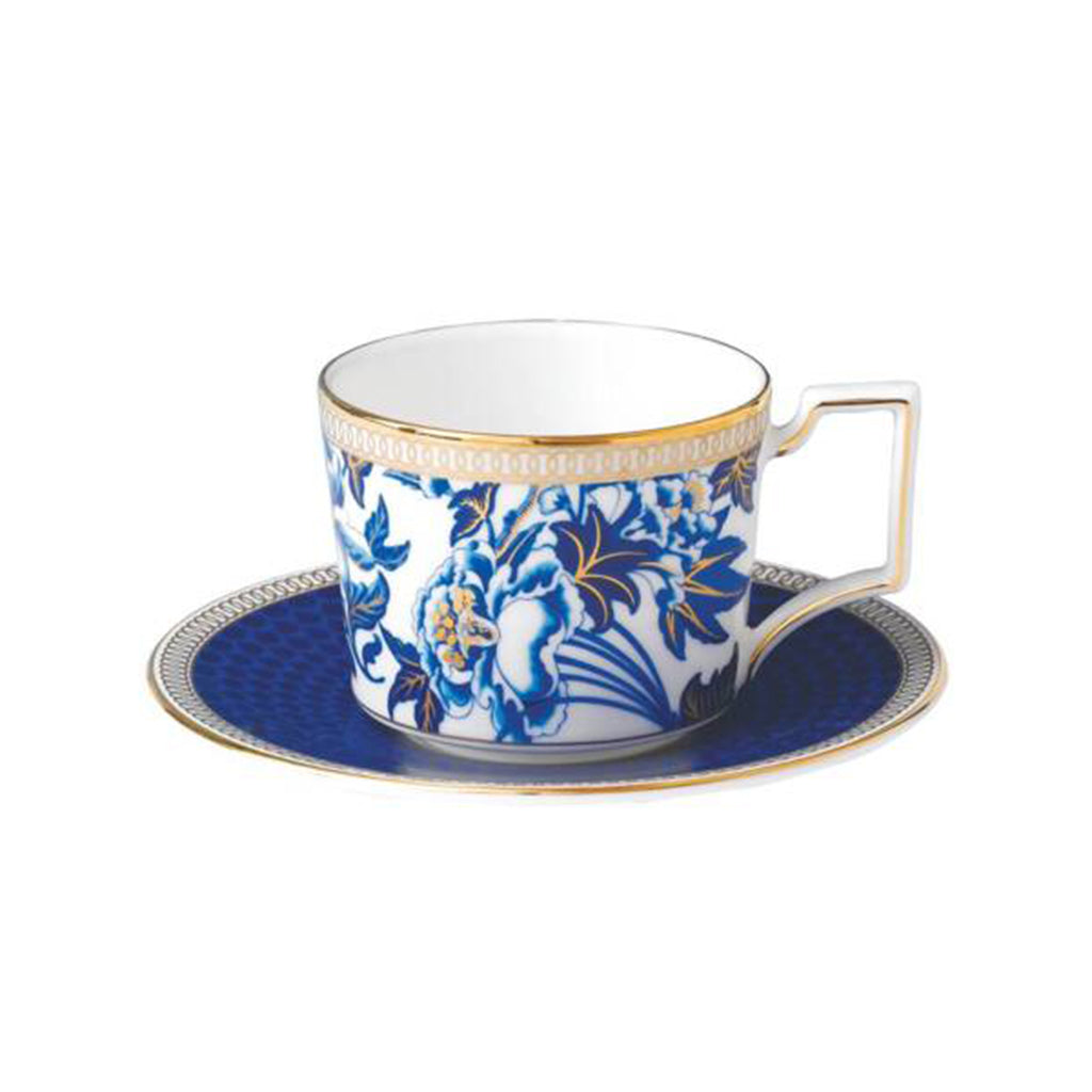 Wedgwood Hibiscus Coffee Cup & Saucer-Goviers