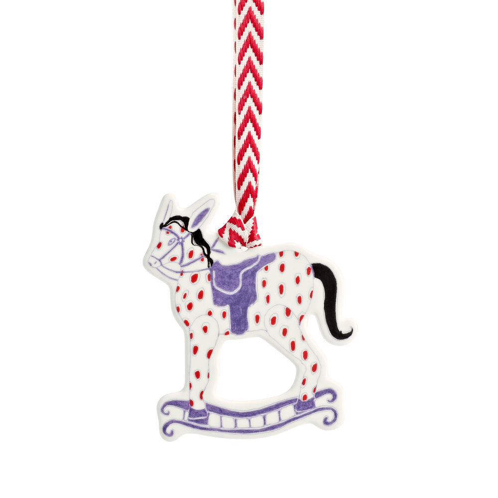 Wedgwood Rocking Horse New Baby Christmas Ornament 2024-Goviers