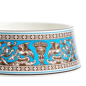 Wedgwood Turquoise 17cm Florentine Pet Bowl-Goviers