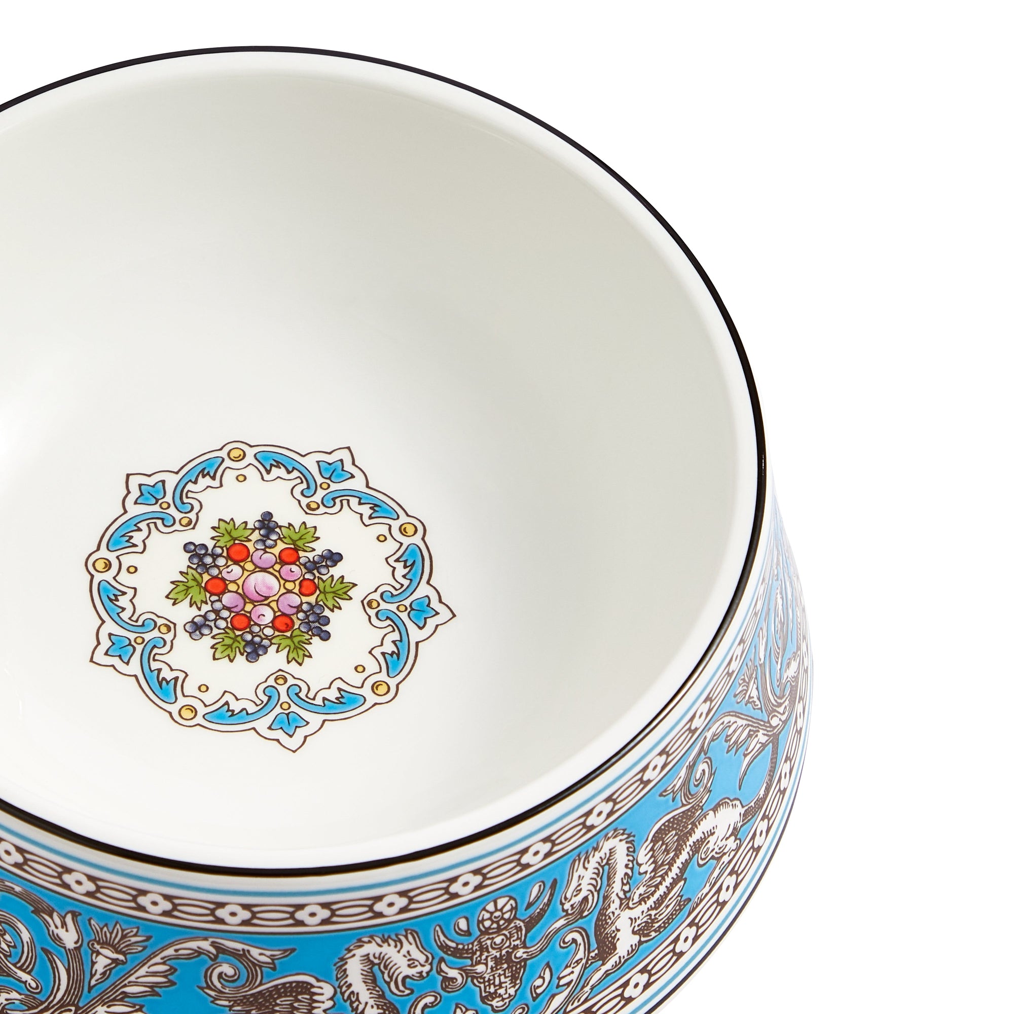 Wedgwood Turquoise 21cm Florentine Pet Bowl-Goviers