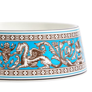 Wedgwood Turquoise 21cm Florentine Pet Bowl-Goviers