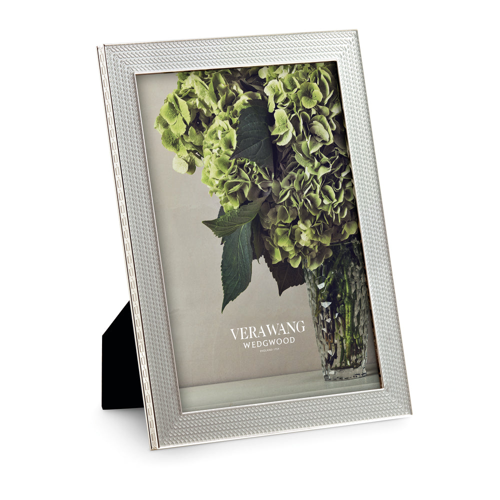 Wedgwood Vera Wang With Love Nouveau Silver Photo Frame 5x7inch-Goviers