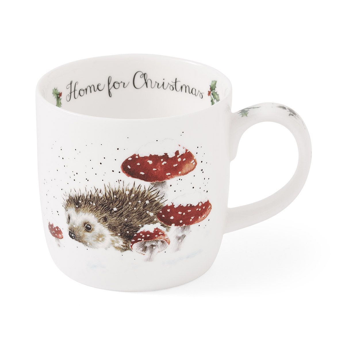 Wrendale Home For Christmas Hedgehog Mug-Goviers