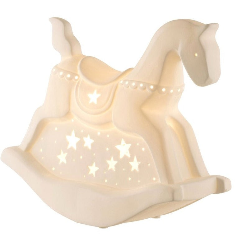 Belleek Rocking Horse Luminaire-Home Accessories-Goviers