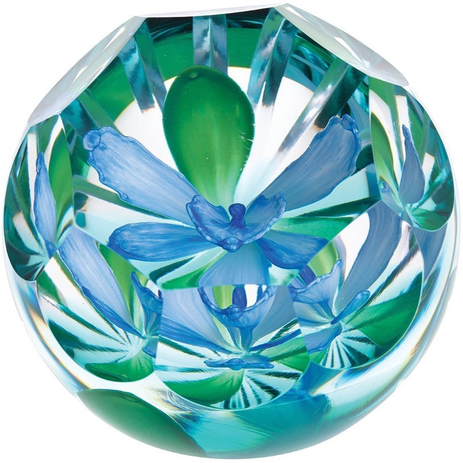 Caithness Hot House Collection - Blue Orchid-Paperweights-Goviers