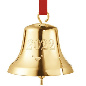 Georg Jensen 2022 Christmas Bell Gold-Christmas-Goviers