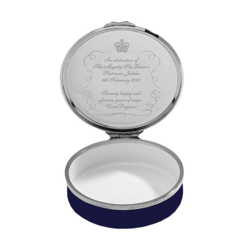 Halcyon Days Platinum Jubilee Flowers of the Realm Enamel Box-Collectables-Goviers