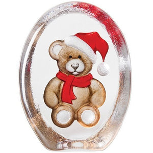 Maleras Christmas Teddy Bear-Glass-Goviers