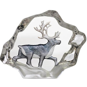 Maleras Miniature Reindeer Painted-Paperweights-Goviers