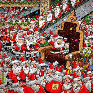 Ronald W Butler Chaos At Santa's Grotto Jigsaw Puzzle-Goviers
