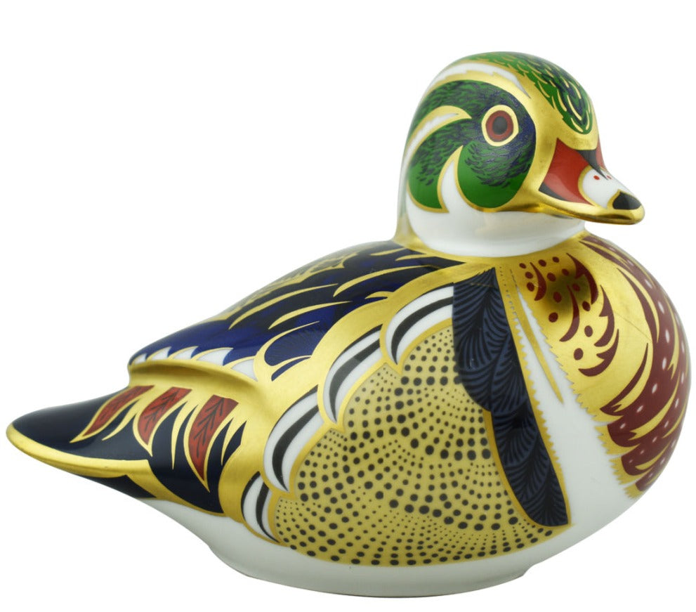 Royal Crown Derby Carolina Duck-Paperweights-Goviers