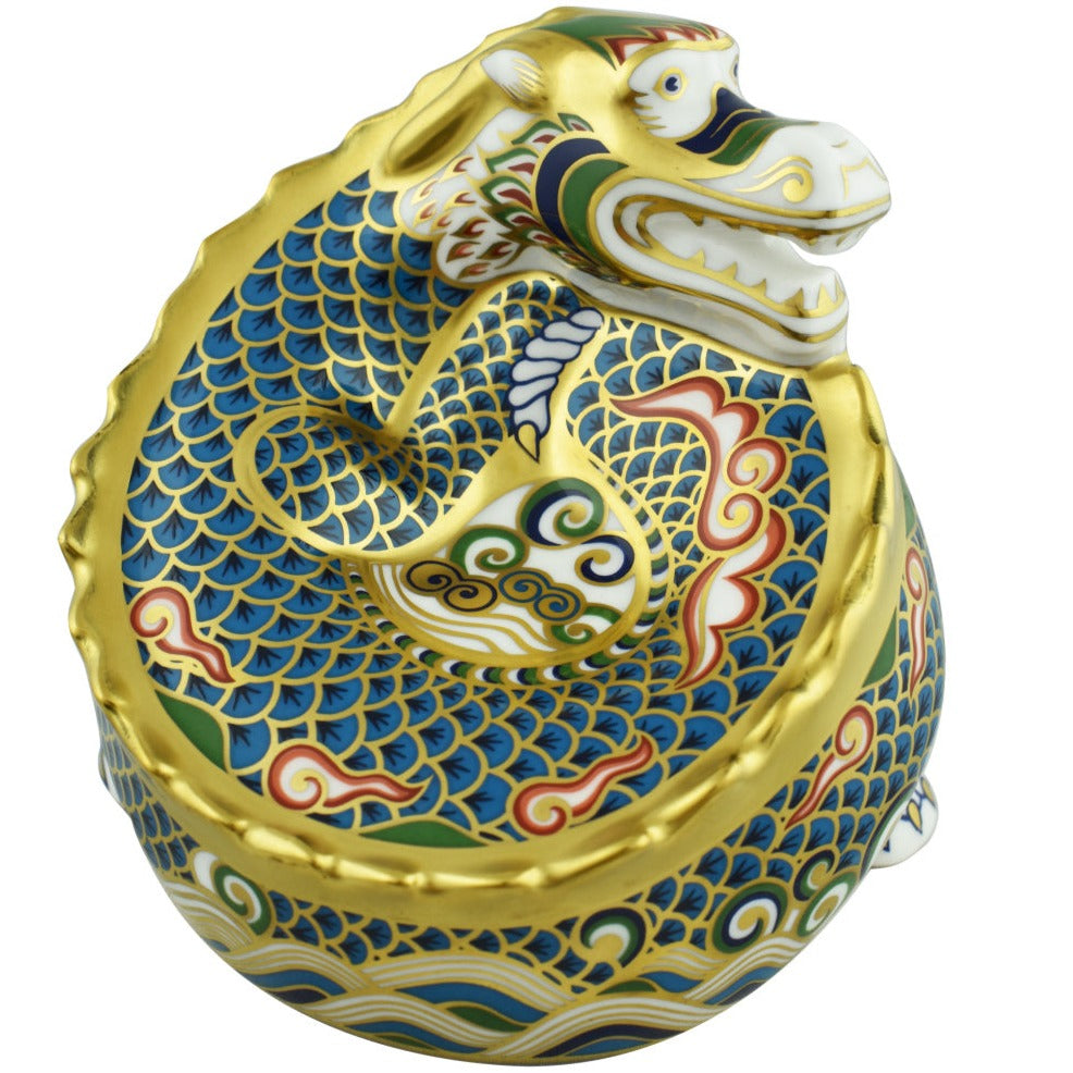 M09001 ROYAL CROWN DERBY 置物 Welsh Dragon-