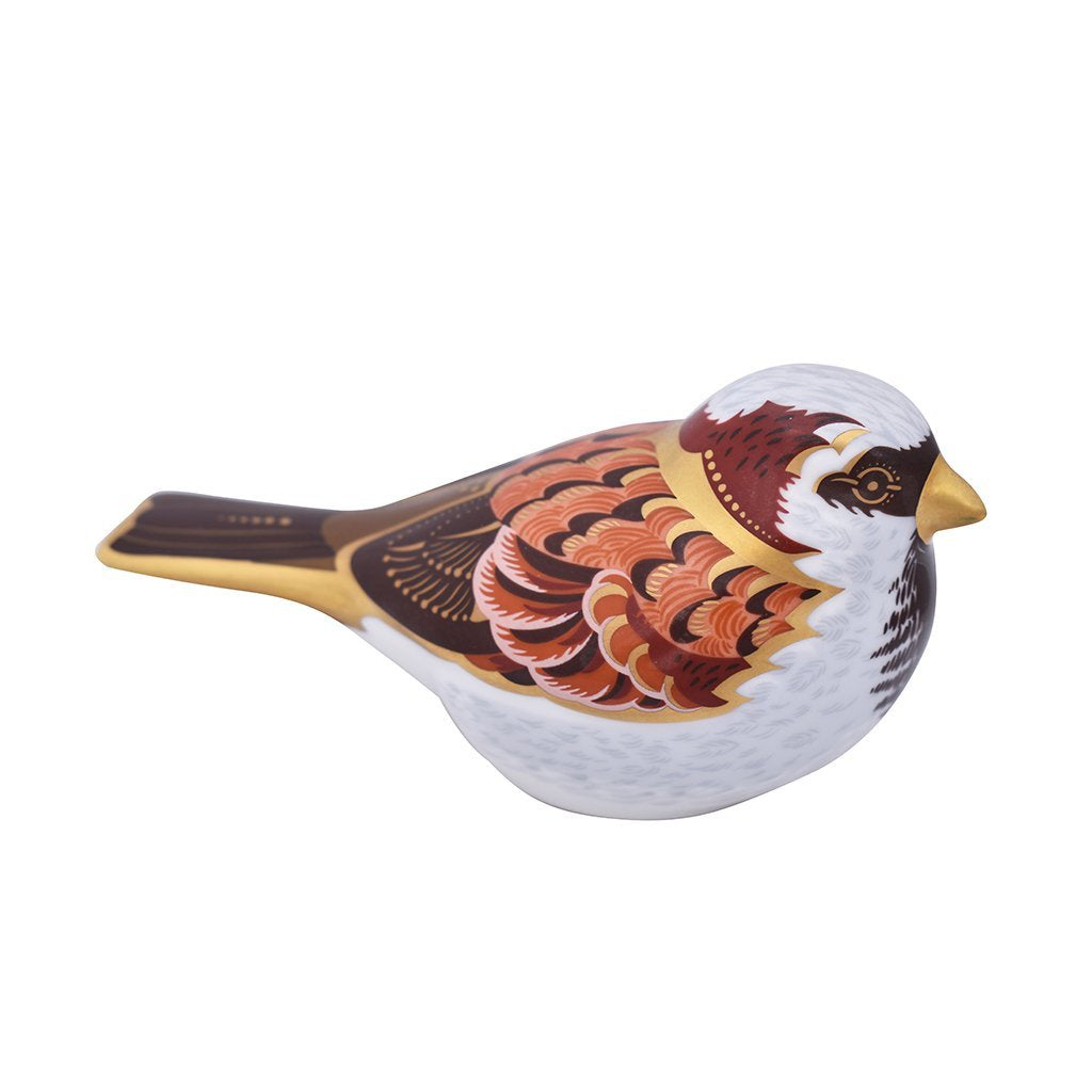 Royal Crown Derby House Sparrow-Paperweights-Goviers