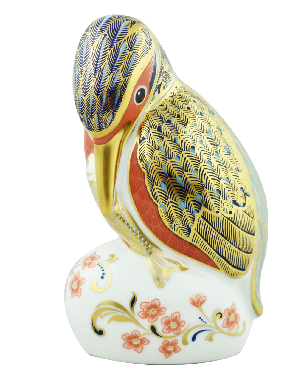 Royal Crown Derby Kingfisher-Paperweights-Goviers