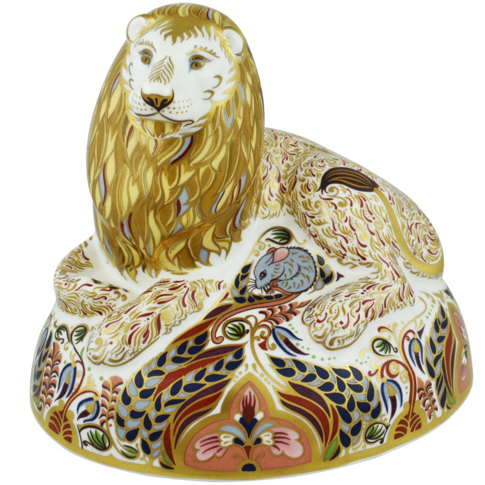 Royal Crown Derby Lion-Paperweights-Goviers