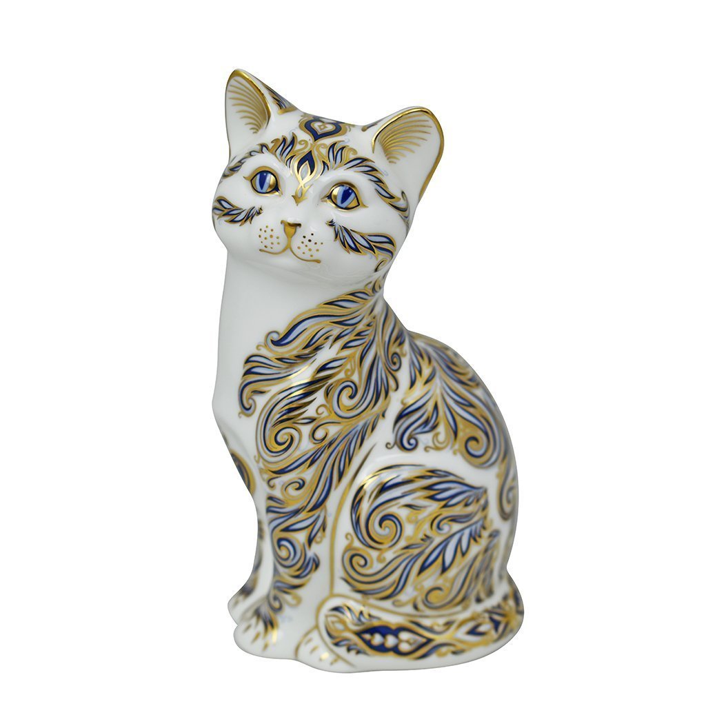 Royal Crown Derby Majestic Cat-Paperweights-Goviers