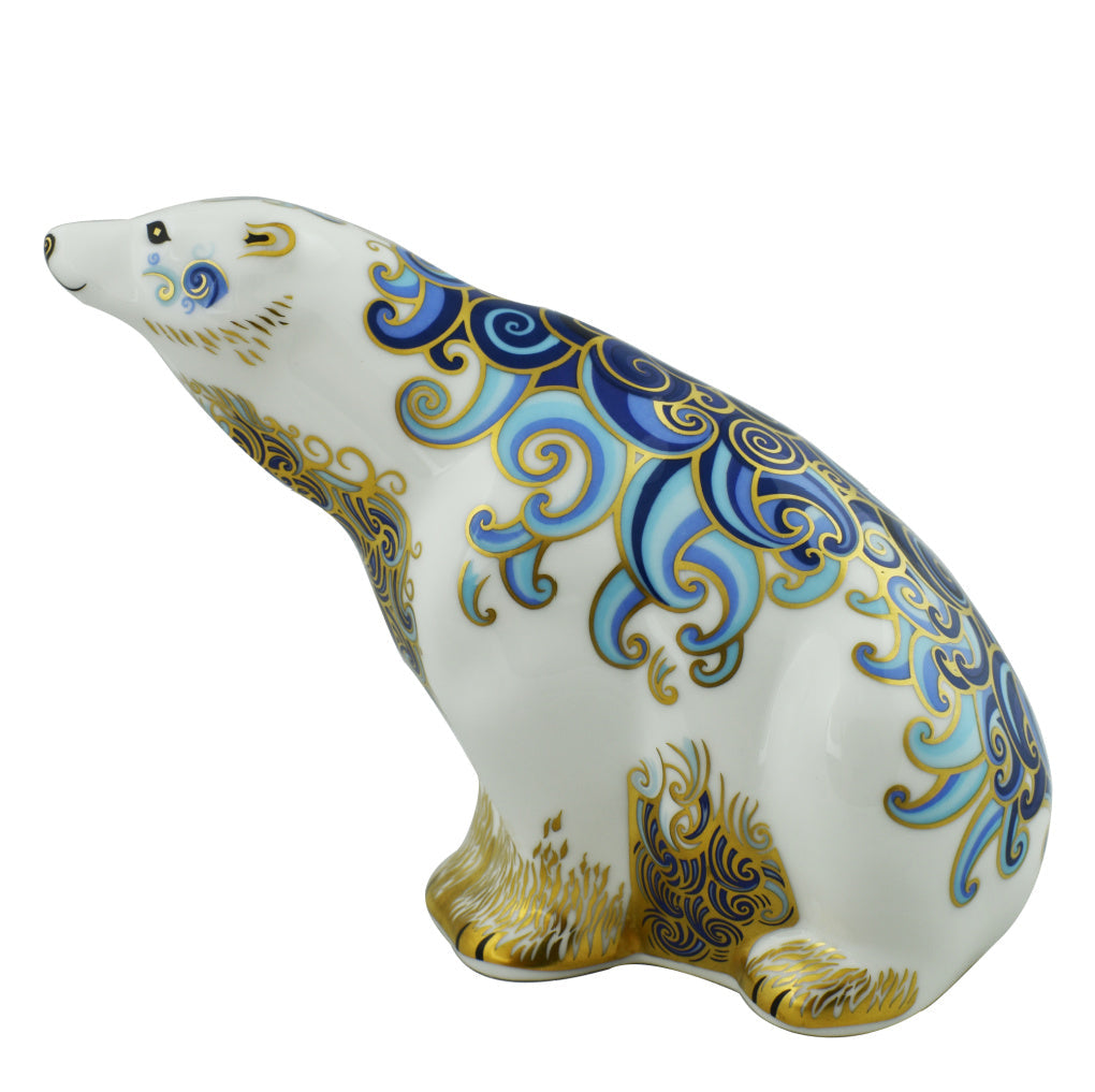 Royal Crown Derby Polar Bear Aurora-Paperweights-Goviers