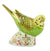 Royal Crown Derby Spangled Grey Green Budgerigar-Paperweights-Goviers