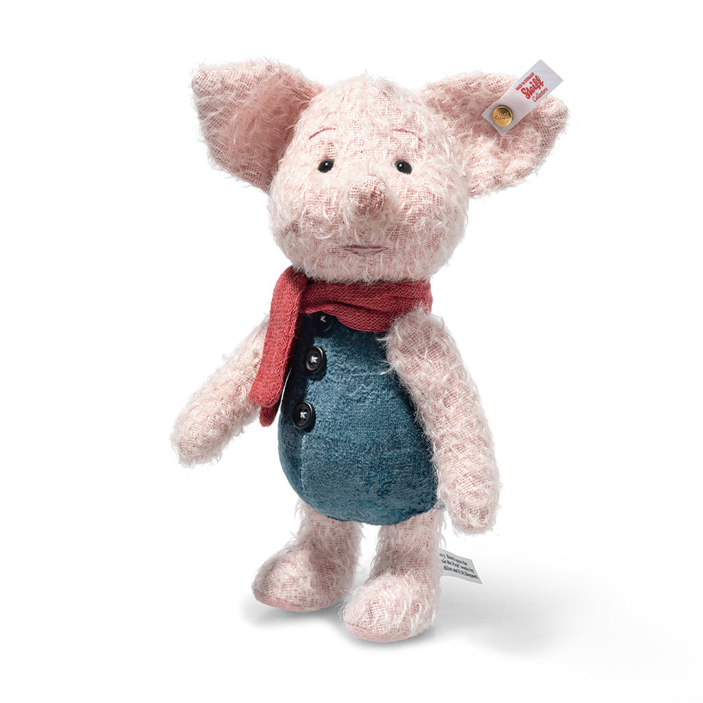 Steiff Disney Piglet Christopher Robin-Stuffed Animals-Goviers